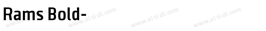 Rams Bold字体转换
